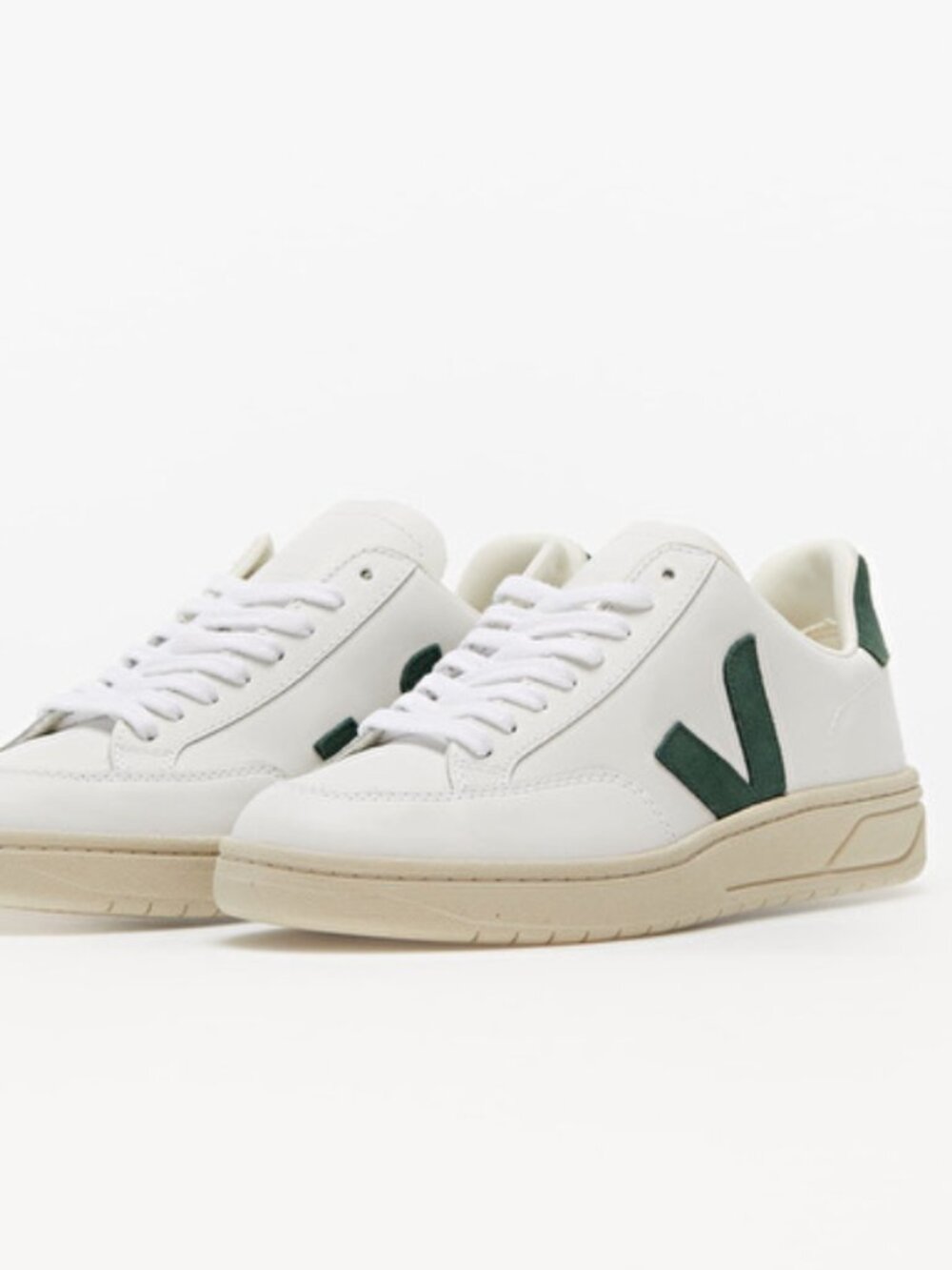Veja V-12 Sneaker White Green Logo Size 9 EU 40